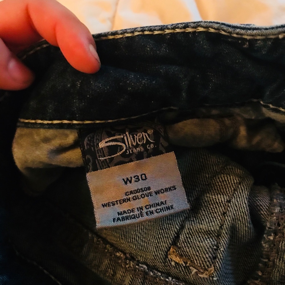 Silver Capri Jeans